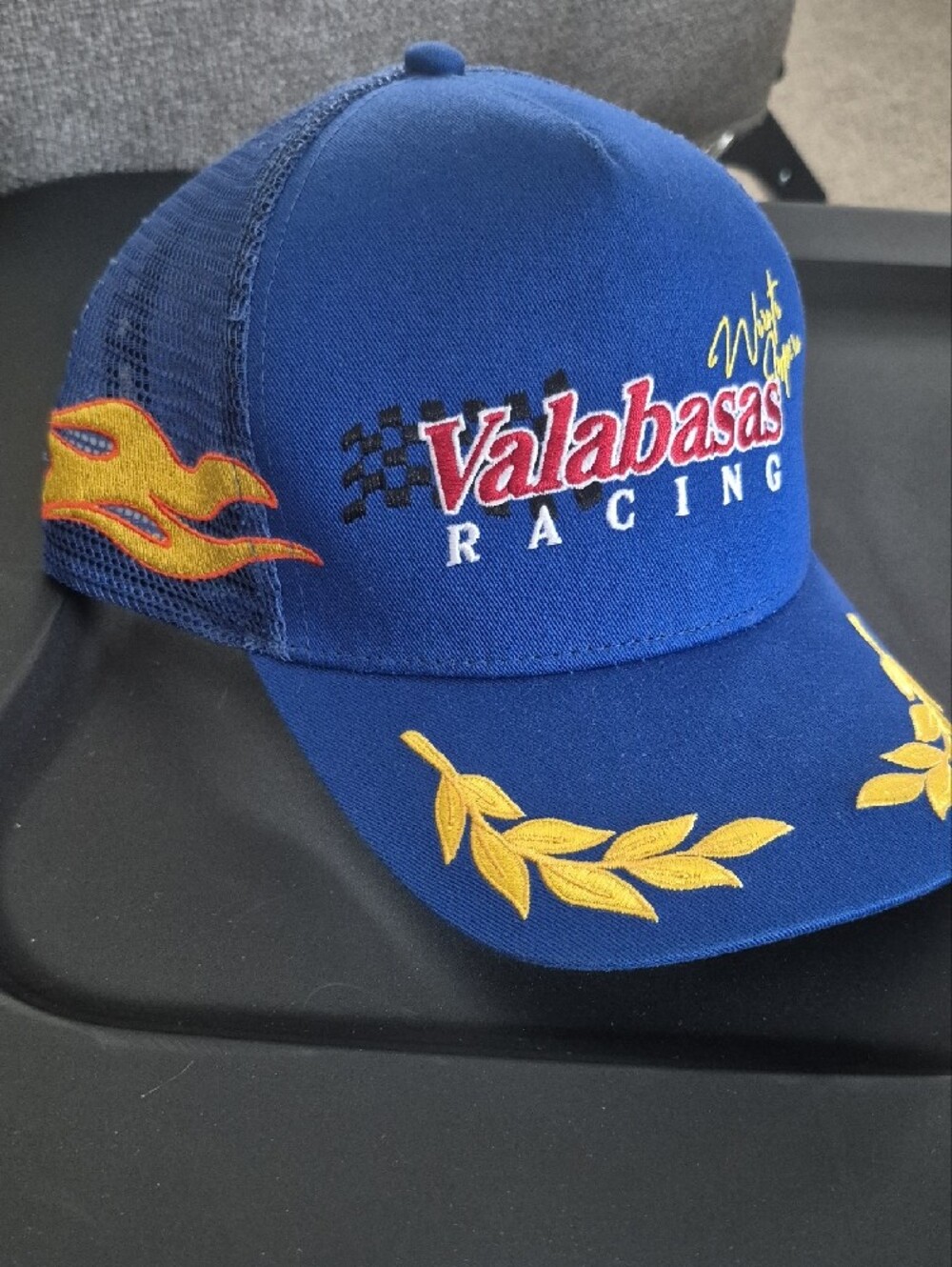 Valabasas Racing Blue Embroidered Racing Cap - Picture 6 of 6